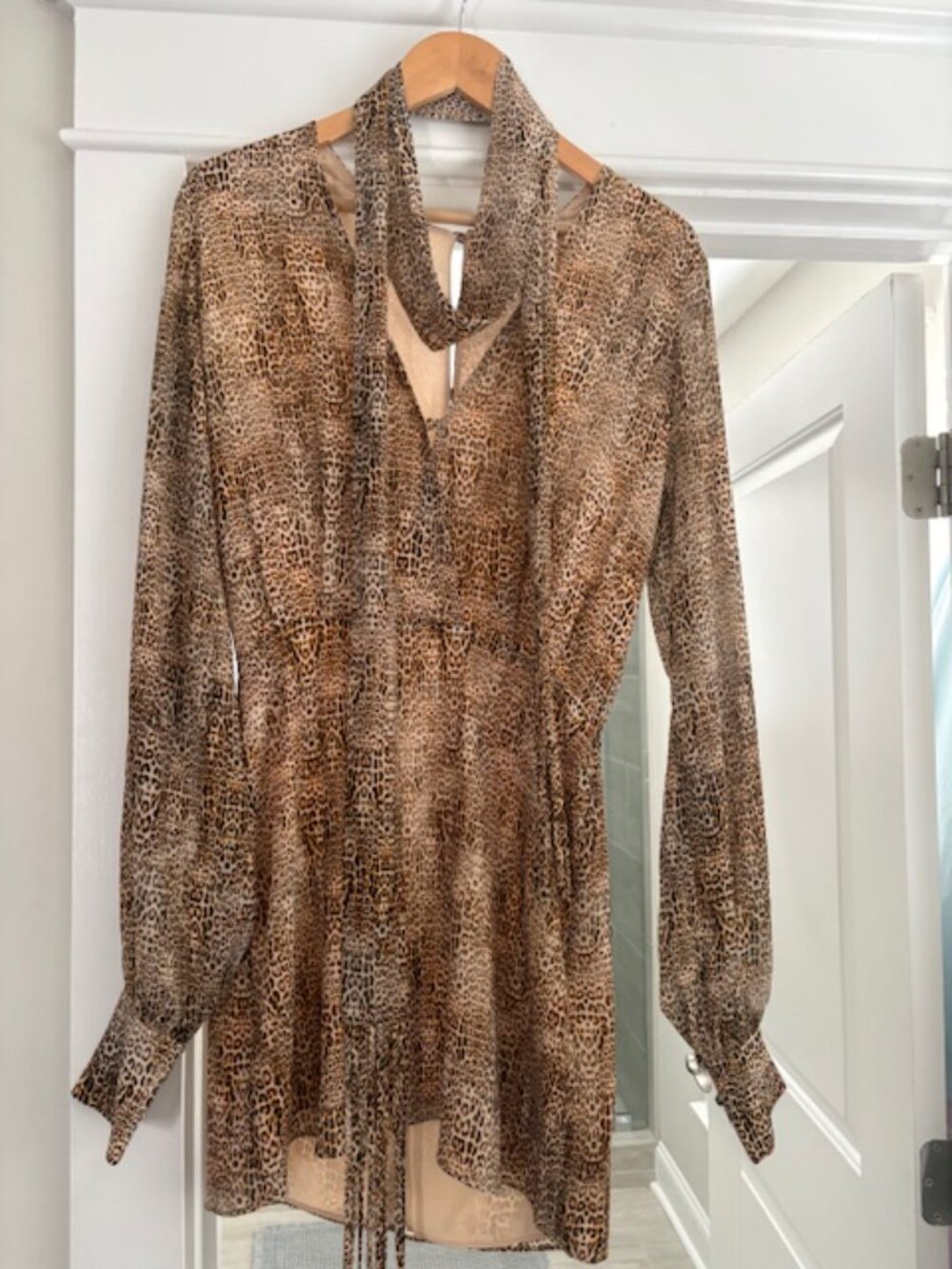 Alexis The Dula Leopard Print Mini Dress Small NWOT